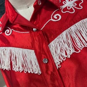 Vintage Red Western Shirt 38